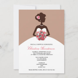 Invitación a la ducha de novia Mocha moderna