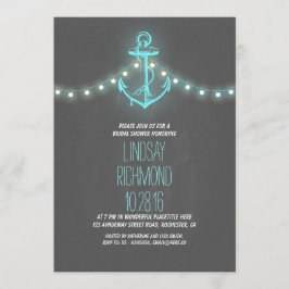 invitación a la ducha de novia náutica a bordo de