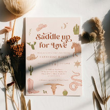 Invitación a la ducha de novia occidental