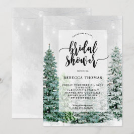 invitación a la ducha de novia para navidades de i