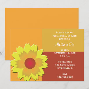 Invitación a la ducha de novia por bloques de colo