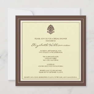 Invitación a la ducha de novia por marco simple (m