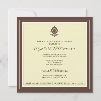 Invitación a la ducha de novia por marco simple (m