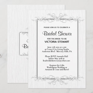 Invitación a la ducha de novia por simplicidad
