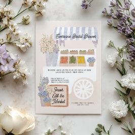 Invitación a la ducha de novia recién salida del m