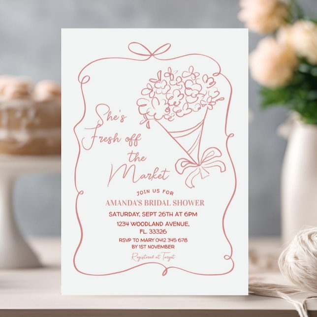 Invitación a la ducha de novia recién salida del m (Subido por el creador)