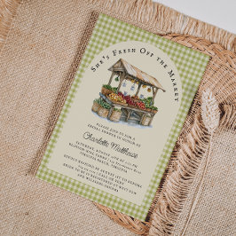 Invitación a la ducha de novia recién salida del m