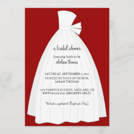 Invitación a la ducha de novia {Red}