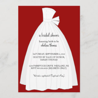 Invitación a la ducha de novia {Red}