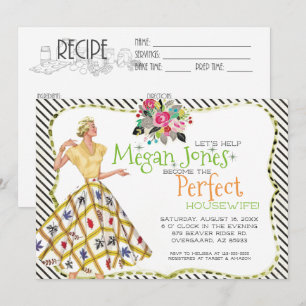 Invitación a la ducha de novia   Retro Housewife