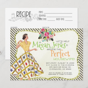 Invitación a la ducha de novia   Retro Housewife