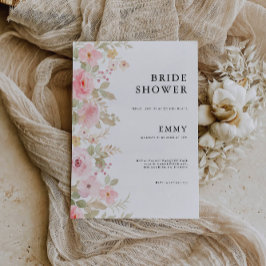 Invitación a la ducha de novia Rosa Boda