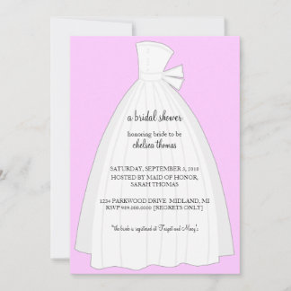 Invitación a la ducha de novia {rosa claro}