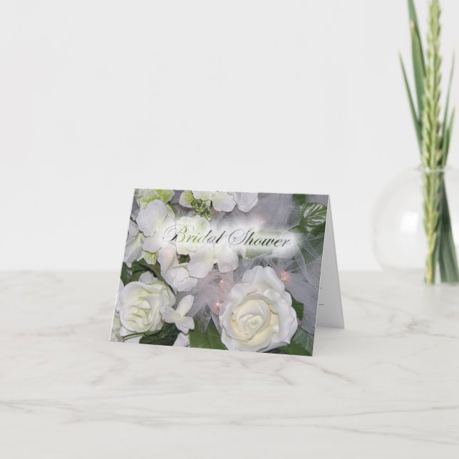Invitación a la ducha de novia Rose Bouquet (Anverso)