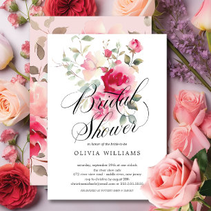Invitación a la ducha de novia Rubor Blossom