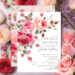 Invitación a la ducha de novia Rubor Blossom