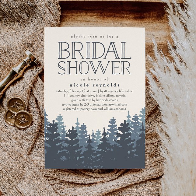 Invitación a la ducha de novia rusa de los bosques (Subido por el creador)