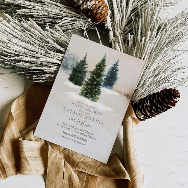 Invitación a la ducha de novia rusa en invierno (Subido por el creador)