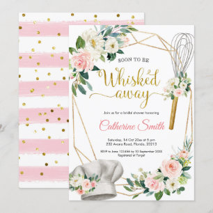 Invitación a la ducha de novia sacudida