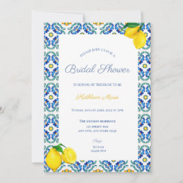 Invitación a la ducha de novia siciliana