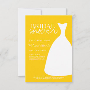 Invitación a la ducha de novia Silhouette