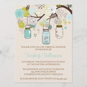 Invitación a la ducha de novia soñada en verano
