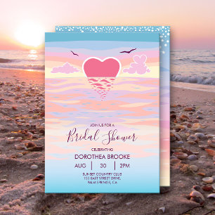 Invitación a la ducha de novia Sunrise Beach