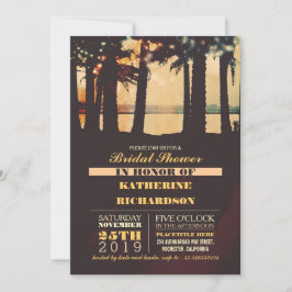 Invitación a la ducha de novia Sunset Palms Beach