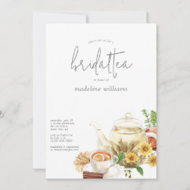 Invitación a la ducha de novia Tea Boho