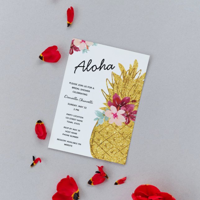 Invitación a la ducha de novia tropical (Subido por el creador)
