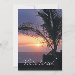 Invitación a la ducha de novia tropical