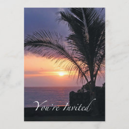 Invitación a la ducha de novia tropical