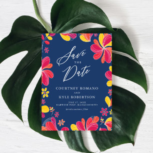 Invitación a la ducha de novia, tropical, hawaiana