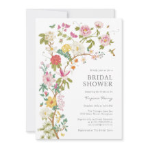 Invitación a la ducha de novia vintage