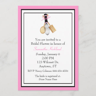 Invitación a la ducha de novia Whisk and Spoons