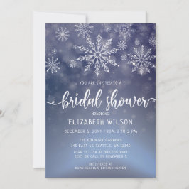 Invitación a la ducha de novia Winter Wonderland