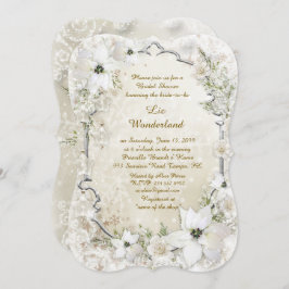 Invitación a la ducha de novia,Winter Wonderland,c