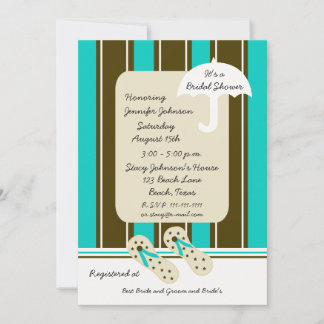Invitación a la ducha de novias Aqua Beach