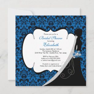 Invitación a la ducha de novias Bluet Damask