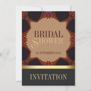 Invitación a la ducha de novias bohemias
