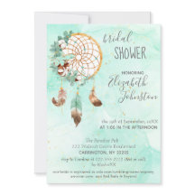 Invitación a la ducha de novias Boho Dream Catcher