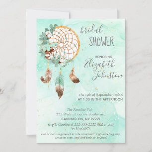 Invitación a la ducha de novias Boho Dream Catcher