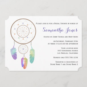 Invitación a la ducha de novias Boho Dreamcatcher