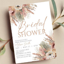 Invitación a la ducha de novias Boho editable, Pam