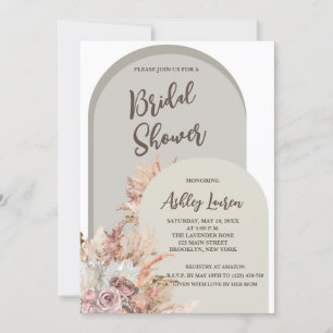 Invitación a la ducha de novias Boho Moda