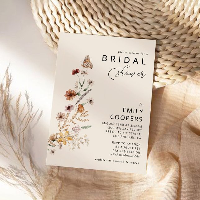 Invitación a la ducha de novias Boho Tiny Wildflow (Subido por el creador)