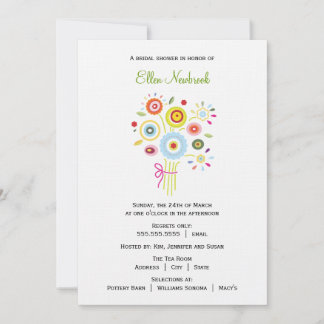 Invitación a la ducha de novias Bouquet