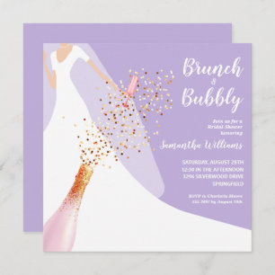 Invitación a la ducha de novias Brunch and Bubbly 