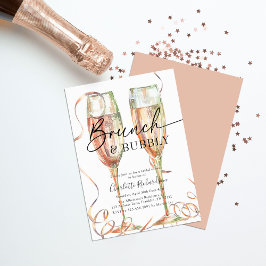 Invitación a la ducha de novias Brunch & Bubbly Ch
