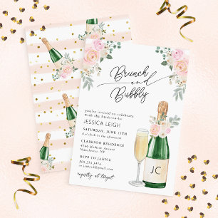 Invitación a la ducha de novias Brunch & Bubbly Ch